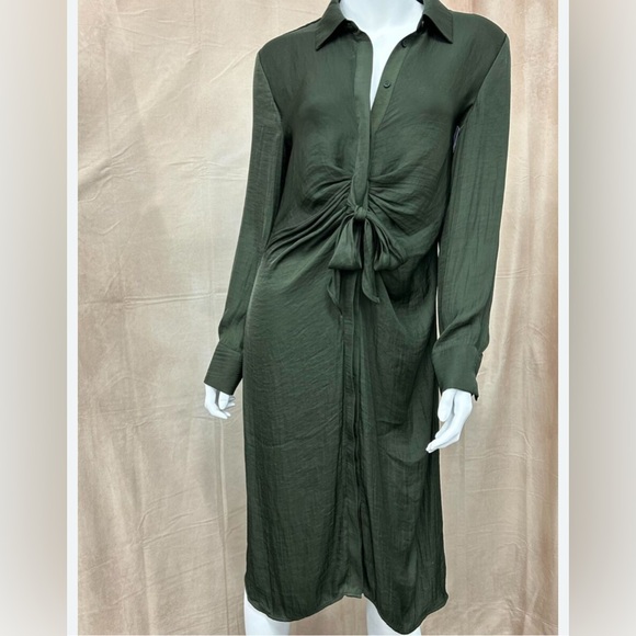 Steve Madden Dresses & Skirts - Steve Madden green Long Sleeve Shirt Dress